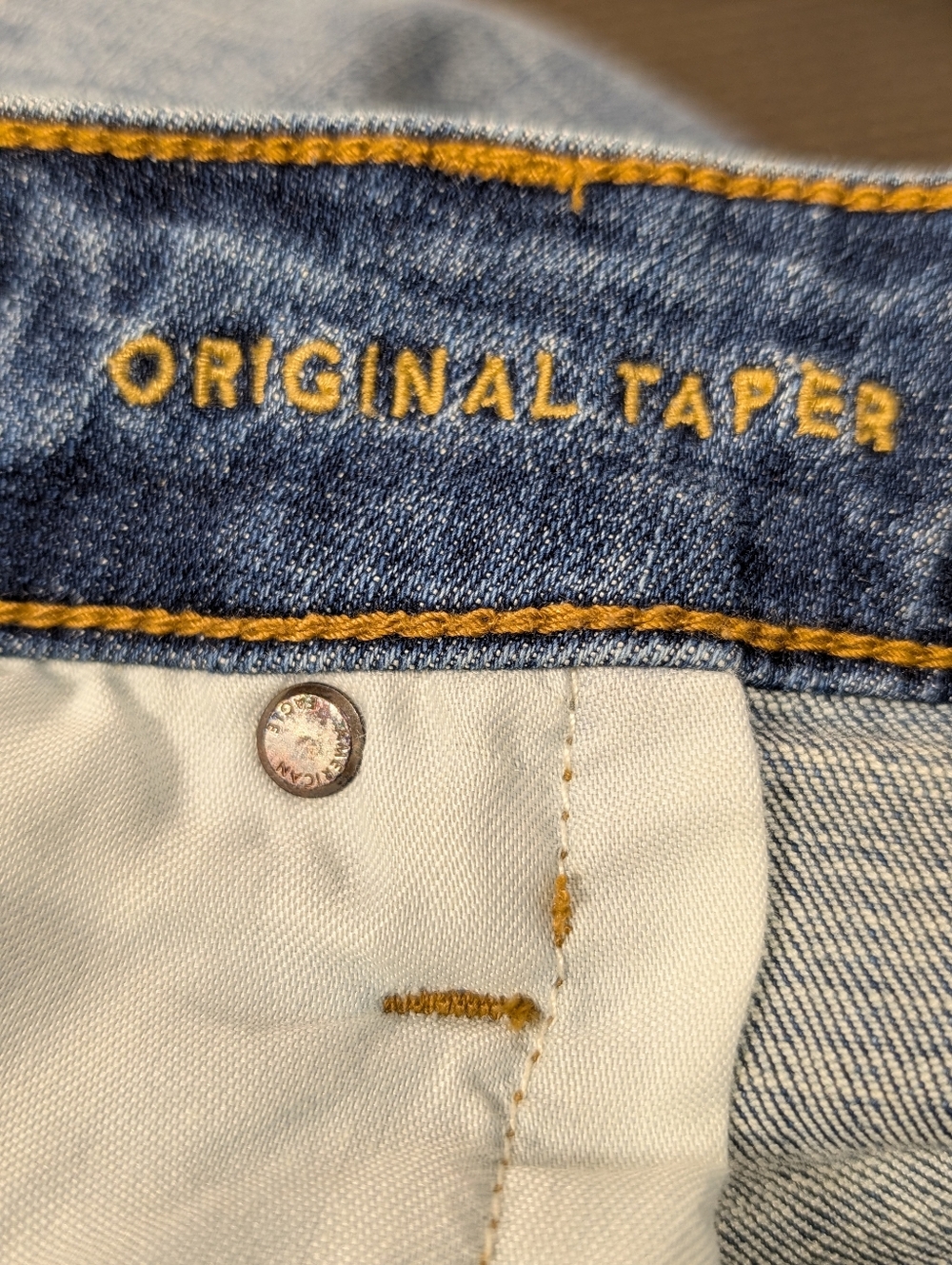 American Eagle Next Level Flex Original Taper Distressed Jeans 38x32 - Picture 11 of 15